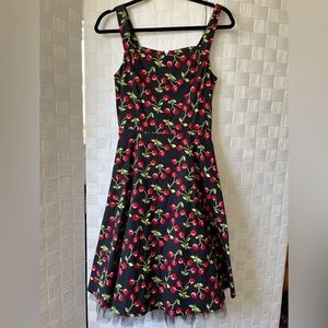 Vintage Cherry print dress